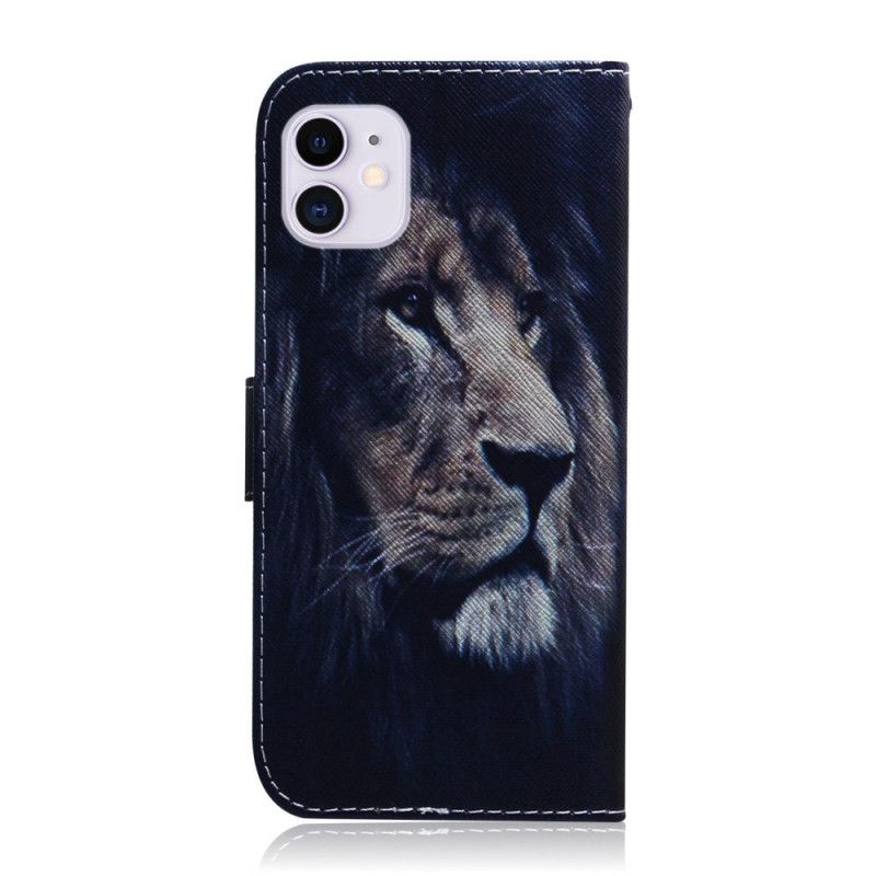 Folio Deksel iPhone 12 / 12 Pro Drømmende Løve Beskyttelse