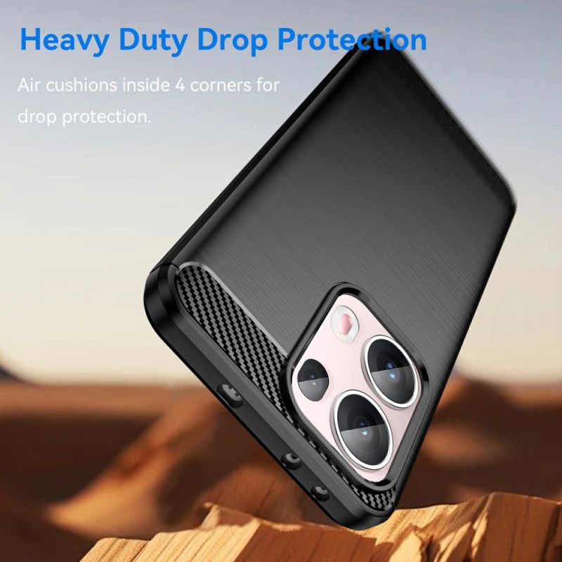 Deksel Oppo Reno 13 Pro 5g Mobildeksel Børstet Karbonfiber