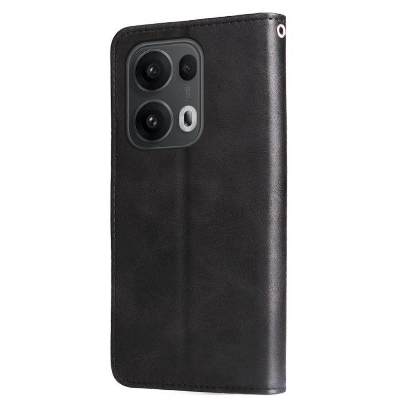 Lærdeksel Folio Deksel Oppo Reno 13 Pro 5g Glidelåsveske