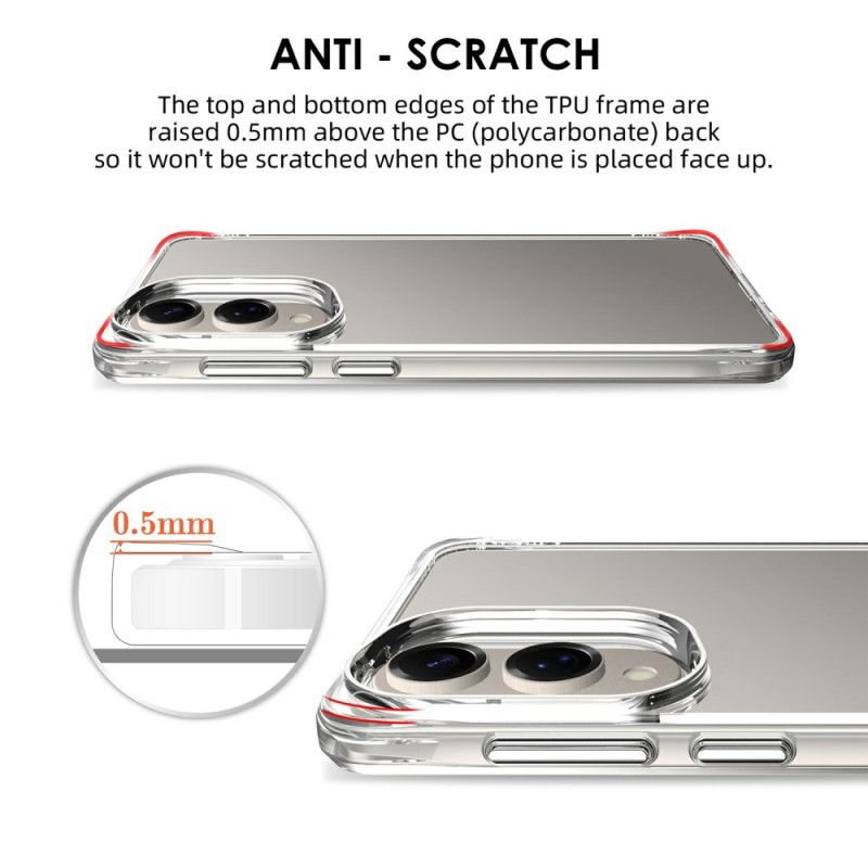 Deksel Samsung Galaxy S25 5g Edge Forsterket Gjennomsiktig