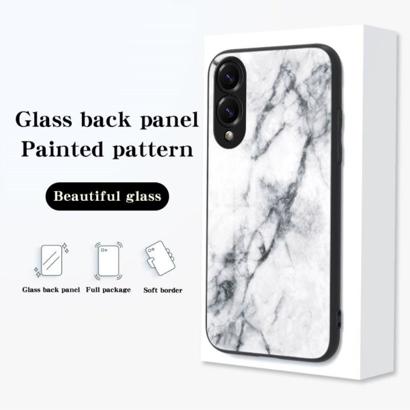 Deksel Samsung Galaxy S25 5g Edge Herdet Marmorglass