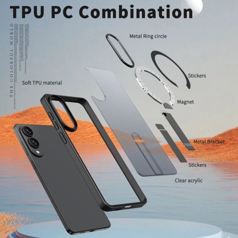 Deksel Samsung Galaxy S25 5g Edge Kompatibel Med Magsafe Med Integrert Stativ