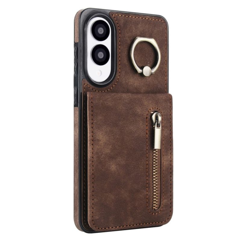 Deksel Samsung Galaxy S25 5g Edge Lommebok Med Glidelås Og Rfid-teknologi