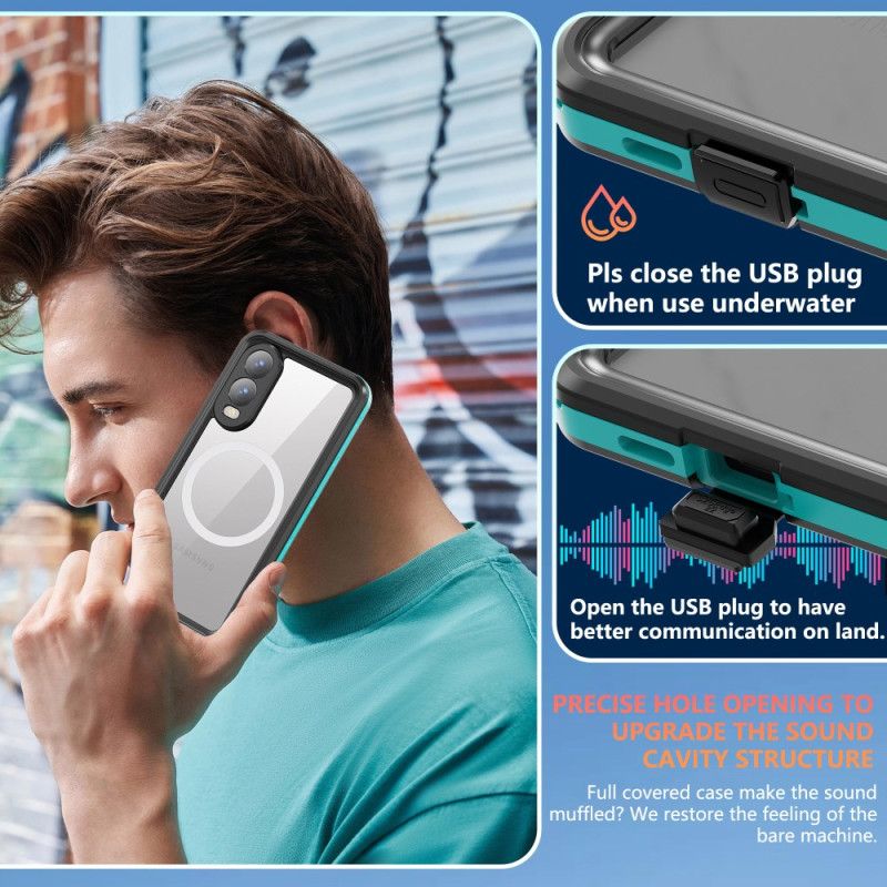 Deksel Samsung Galaxy S25 5g Edge Vanntett Magsafe Kompatibel Redpepper