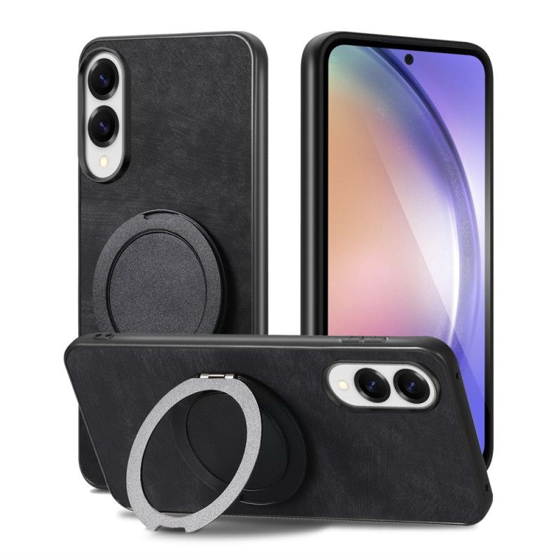 Deksel Til Samsung Galaxy S25 5g Edge Semsket Skinneffekt Med Roterende Stativ