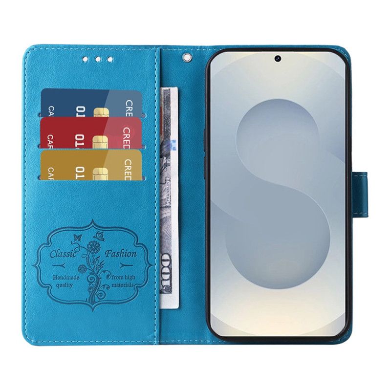 Folio Deksel Samsung Galaxy S25 5g Edge Blomsterprint