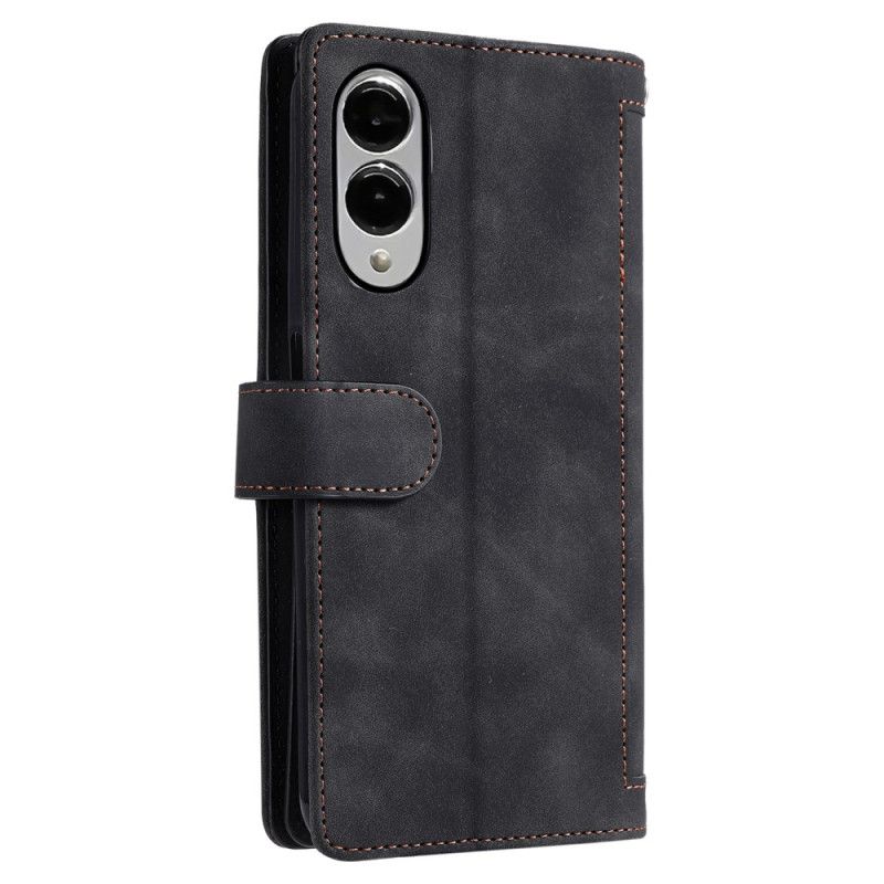 Folio Deksel Samsung Galaxy S25 5g Edge Glidelås Lommebok Beskyttelse Deksel