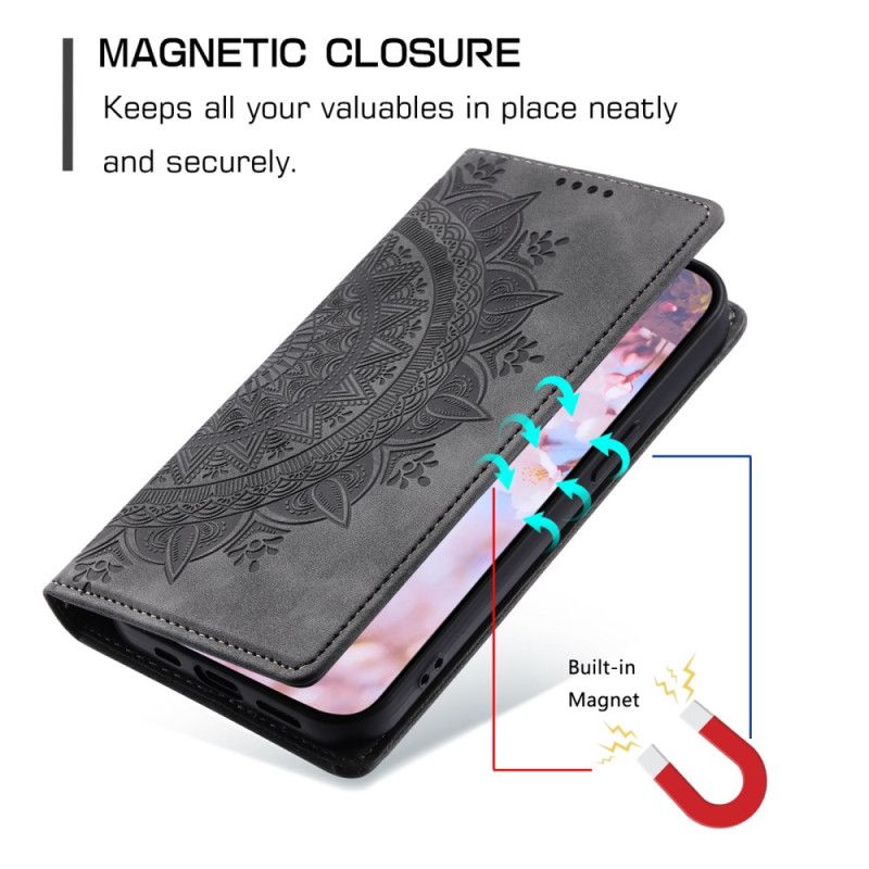 Folio Deksel Samsung Galaxy S25 5g Edge Mandala Semsket Skinneffekt
