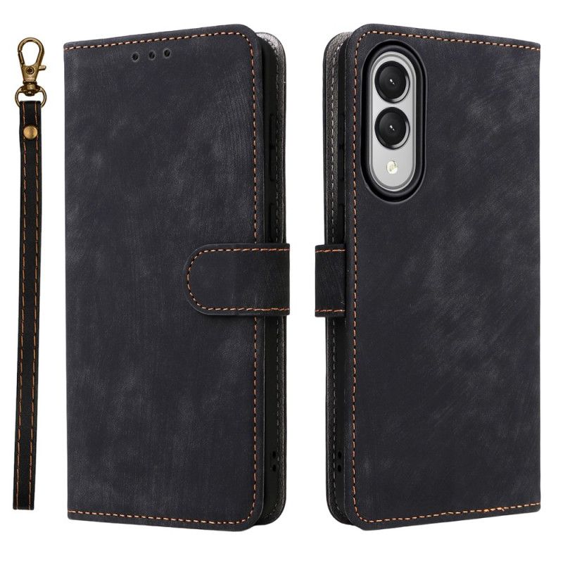 Folio Deksel Samsung Galaxy S25 5g Edge Rfid-funksjon Med Stropp