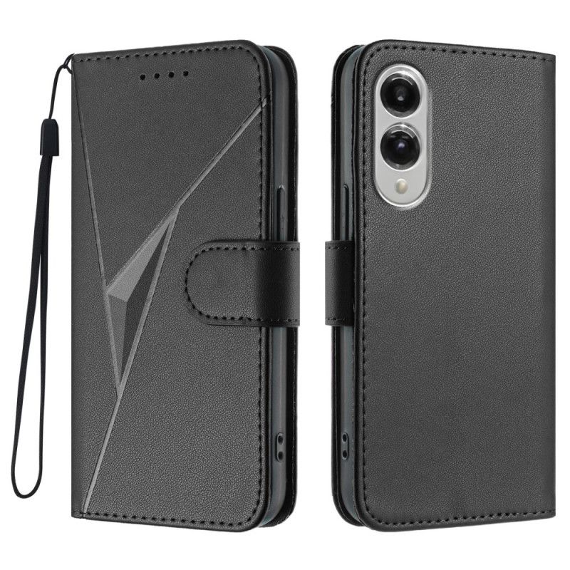 Folio Deksel Til Samsung Galaxy S25 5g Edge Trekantet Mønster