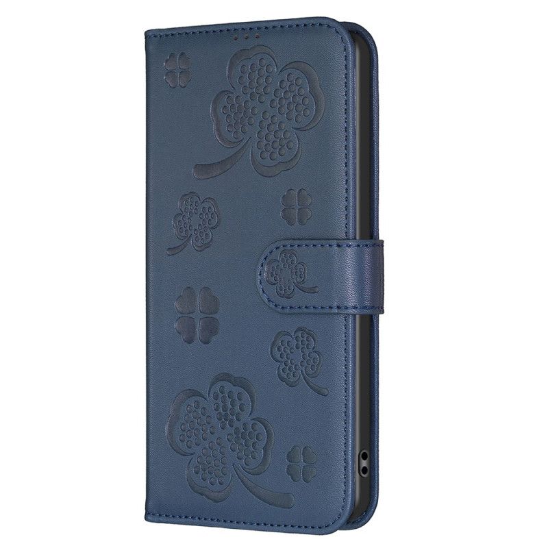 Lærdeksel Folio Deksel Samsung Galaxy S25 5g Edge Kløvermønster