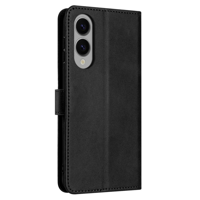 Lærdeksel Folio Deksel Samsung Galaxy S25 5g Edge Læreffekt Med Stropp