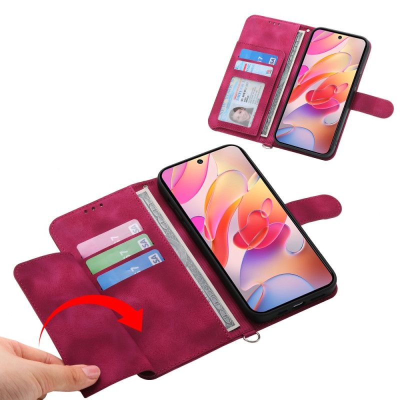 Lærdeksel Folio Deksel Samsung Galaxy S25 5g Edge Mobildeksel Blomstermønster Og Stropper