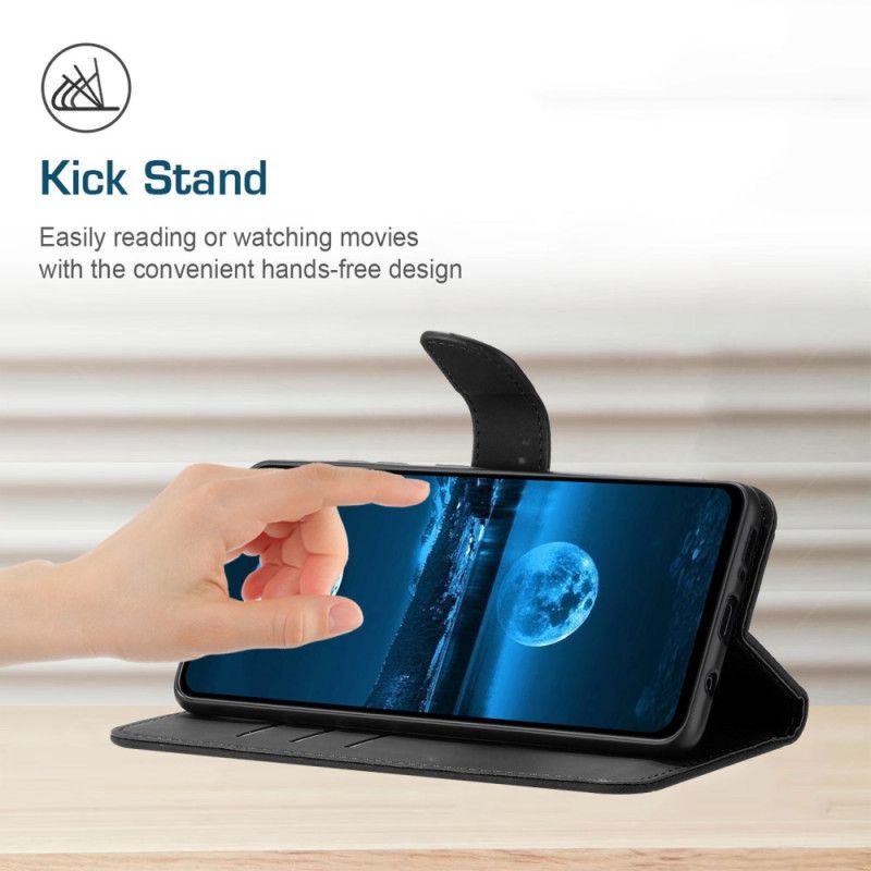 Lærdeksel Folio Deksel Samsung Galaxy S25 5g Edge Mobildeksel Striper Og Striper