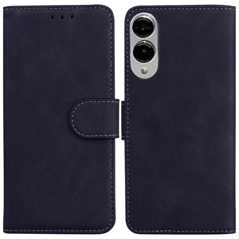 Lærdeksel Folio Deksel Samsung Galaxy S25 5g Edge Semsket Skinnstil