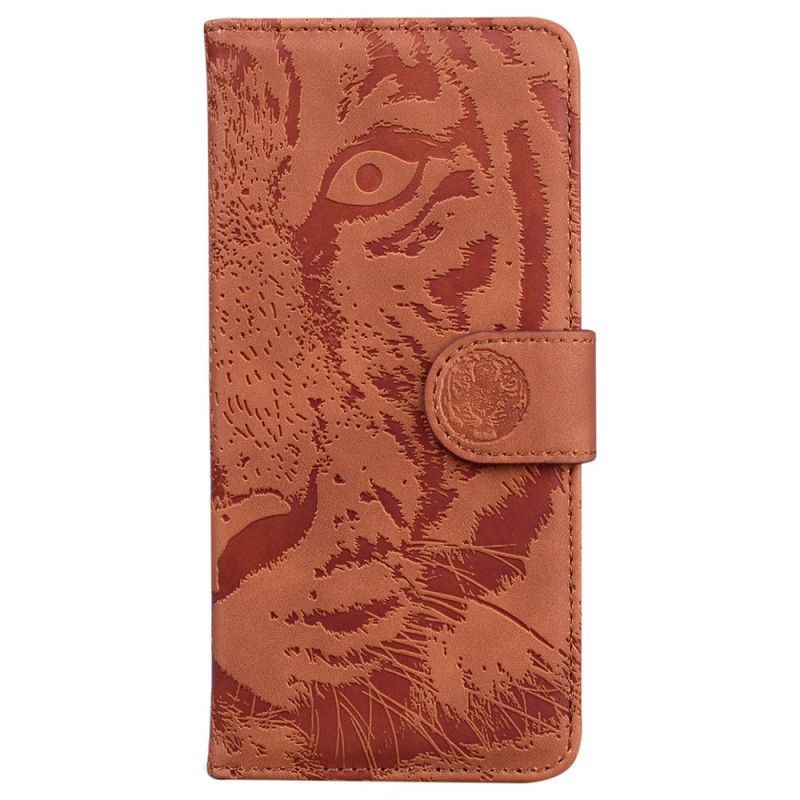 Lærdeksel Folio Deksel Samsung Galaxy S25 5g Edge Tigerprint