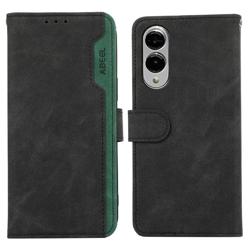 Lærdeksel Folio Deksel Samsung Galaxy S25 5g Edge Tofarget Abeel