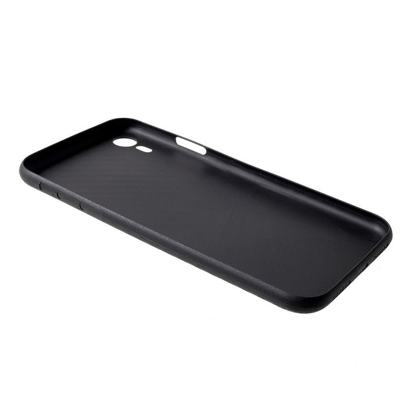 Deksel iPhone XR Mobildeksel Karbonfiber