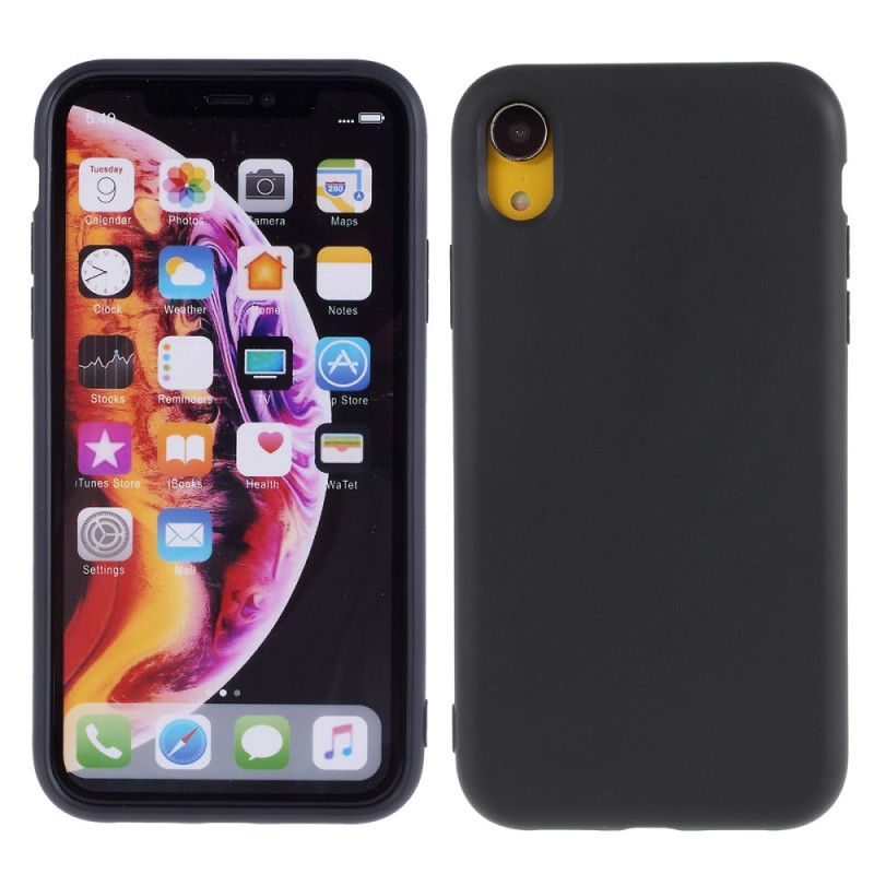 Deksel iPhone XR Svart Silikonfinhet 2.5 Mm
