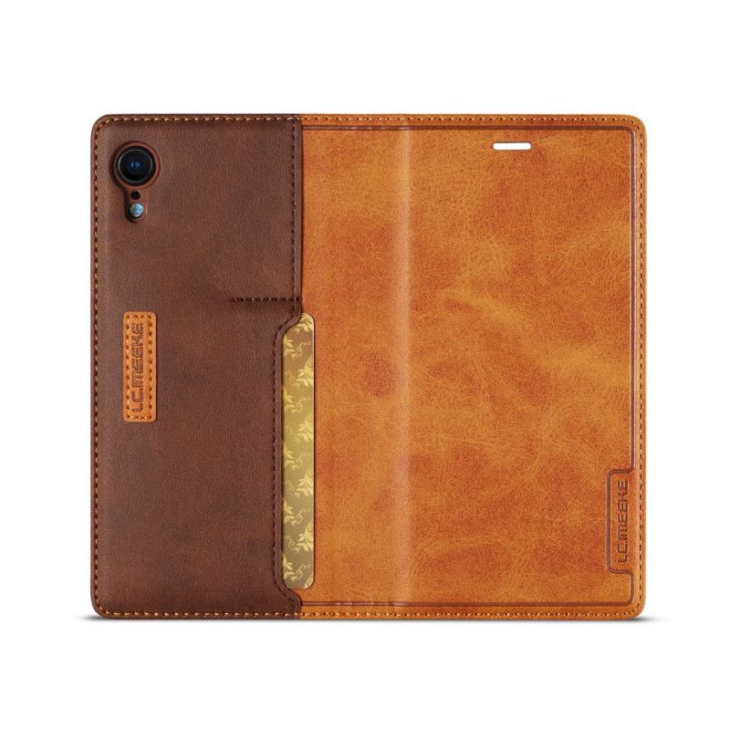 Folio Deksel iPhone XR Svart Lc-001 Serie Lc.Imeeke