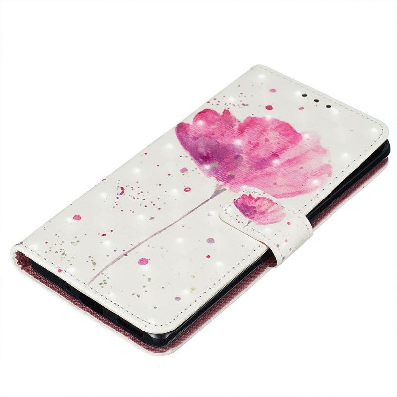 Folio Deksel Huawei Mate 30 Pro Akvarellvalmue