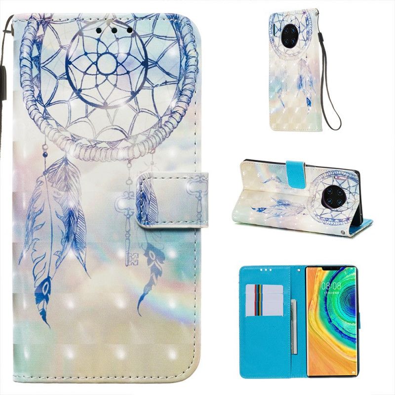 Folio Deksel Huawei Mate 30 Pro Hvit Akvarell Drømmefanger