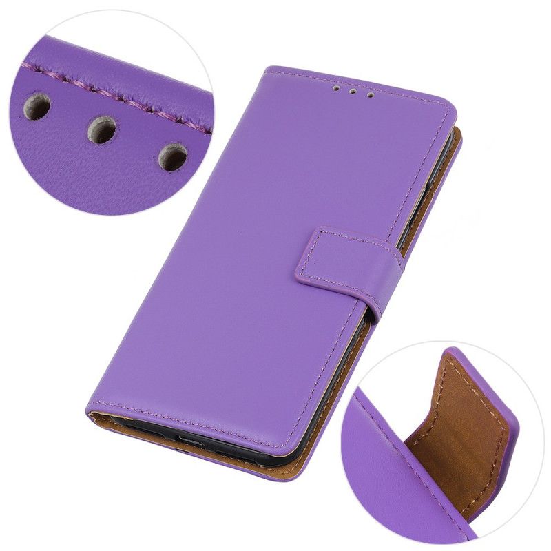 Folio Deksel Huawei Mate 30 Pro Svart Enkel Skinneffekt