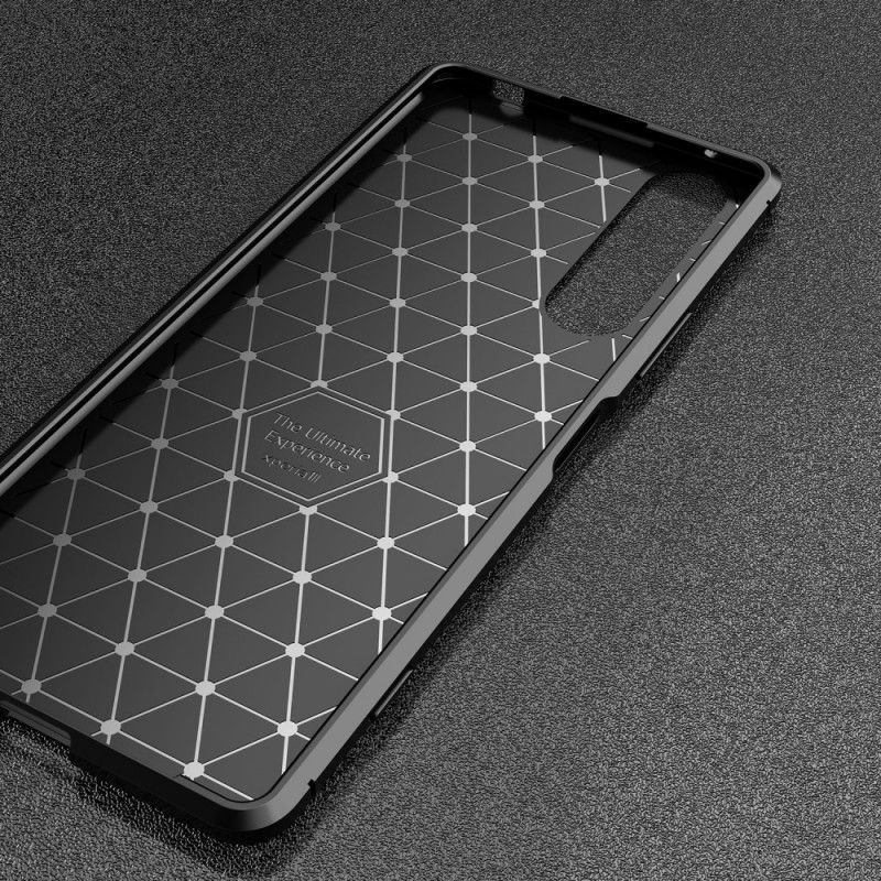 Deksel for Sony Xperia 1 II Svart Fleksibel Karbonfiber