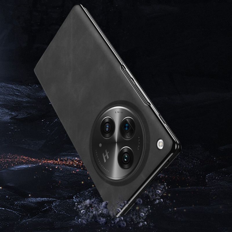 Folio Deksel Oppo Find N3 Klassisk Nappaskinn Beskyttelse Deksel