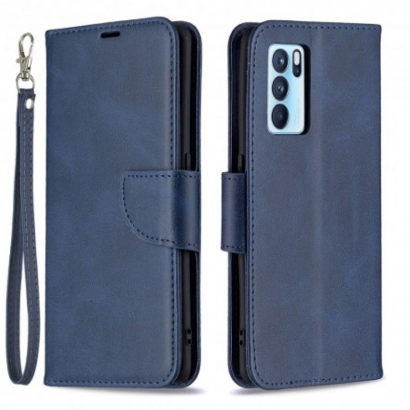 Folio Deksel Oppo Reno 6 Pro 5g Smooth Flap Oblique