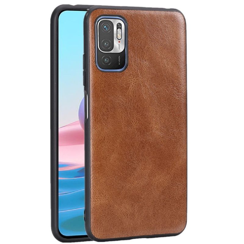 Deksel Xiaomi Redmi Note 10 5G Svart Skinneffekt