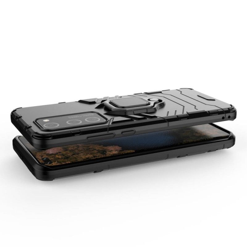 Deksel Huawei P40 Pro Svart Motstandsdyktig Ring Anti-fall