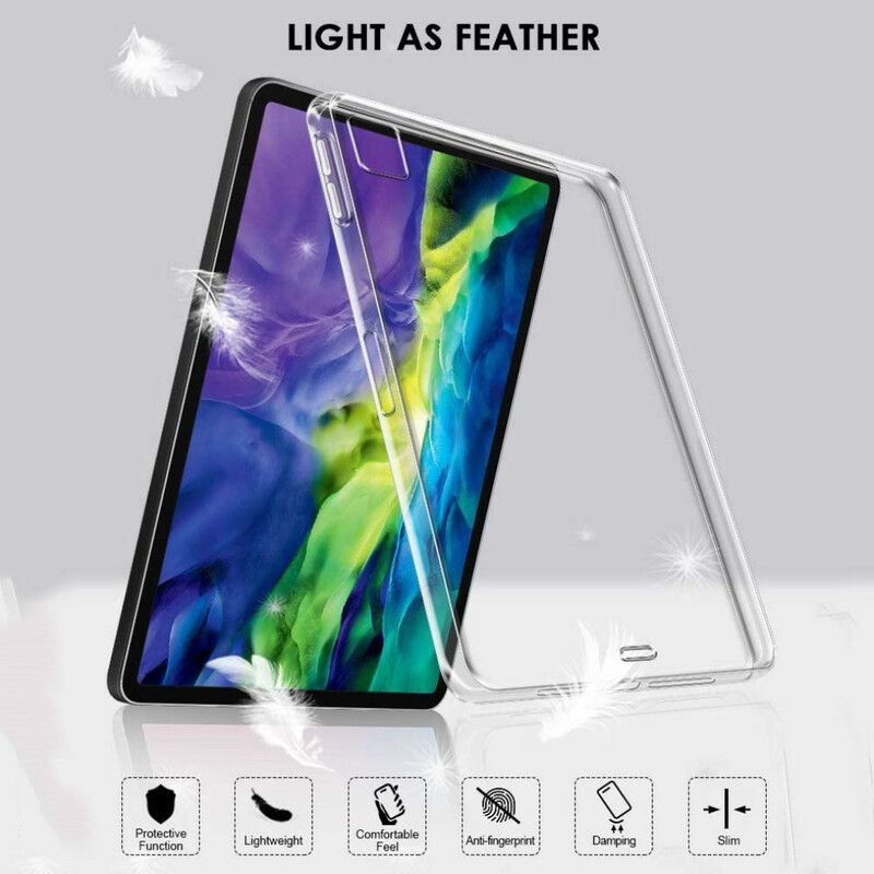 Deksel iPad Pro 12.9" (2021) Mobildeksel (2020) (2018) Klar Silikon