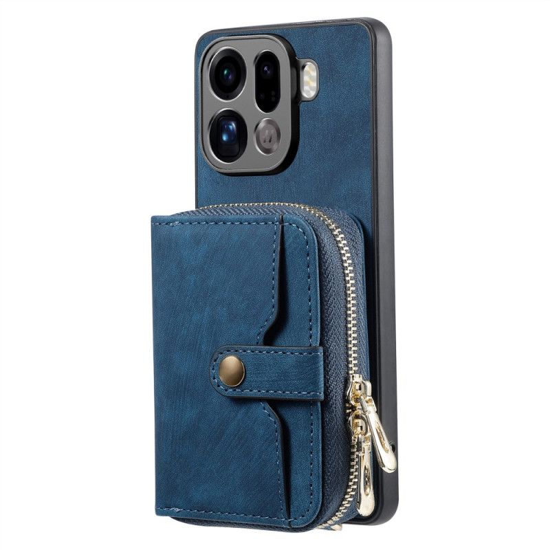 Deksel Oppo Find X9 Pro 5g Mobildeksel Kortholder Med Glidelås Og Skulderstropp