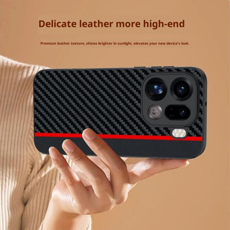 Deksel Til Oppo Find X9 Pro 5g Stiv Med Karbonfibertekstur