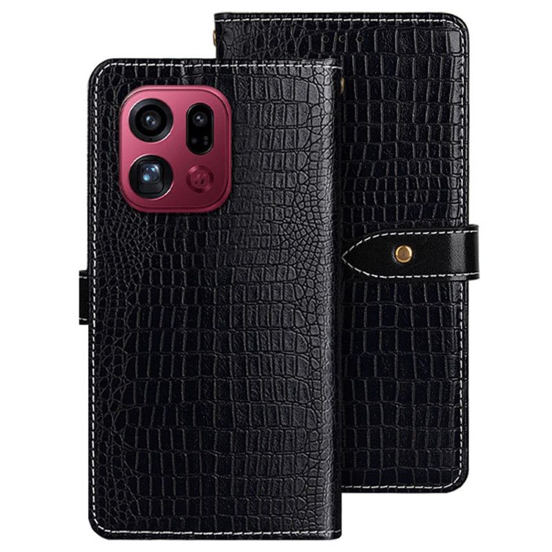 Folio Deksel Oppo Find X9 Pro 5g Krokodilletekstur Idewei Beskyttelse Deksel