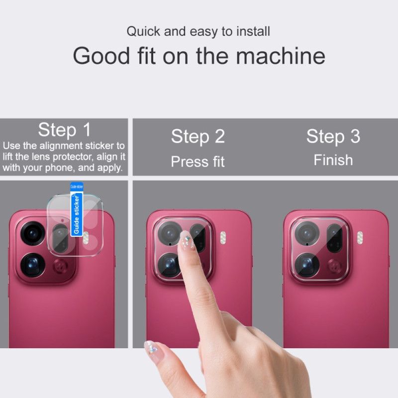 Linsebeskytter I Herdet Glass For Oppo Find X9 Pro 5g