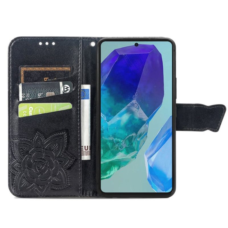 Folio Deksel Samsung Galaxy A16 5g Barokk Sommerfugl Beskyttelse Deksel