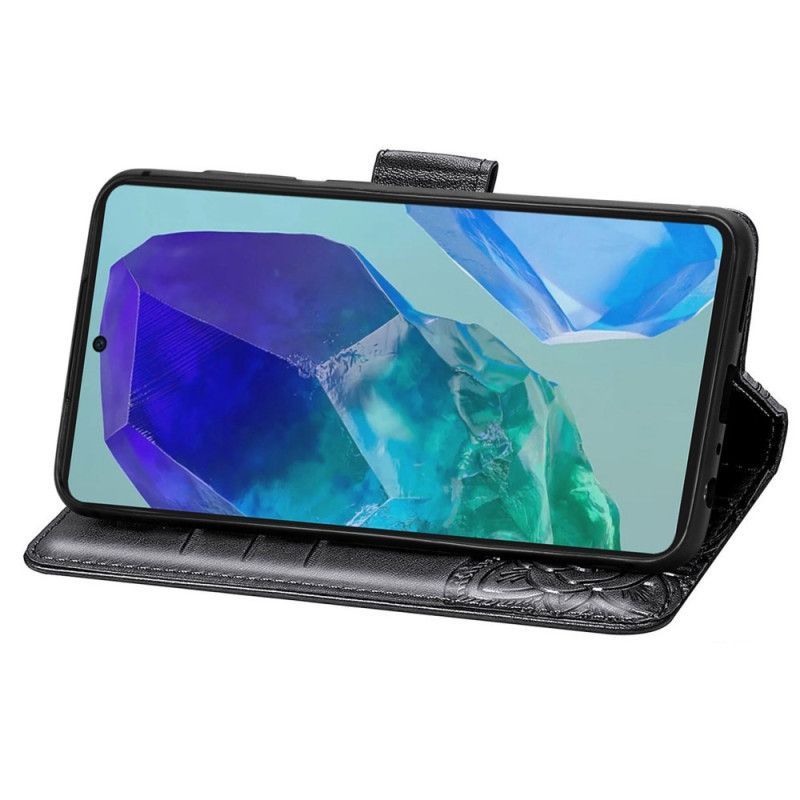 Folio Deksel Samsung Galaxy A16 5g Barokk Sommerfugl Beskyttelse Deksel