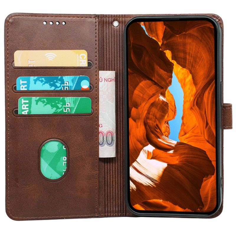 Lærdeksel Folio Deksel Samsung Galaxy A16 5g Mobildeksel Stilisert