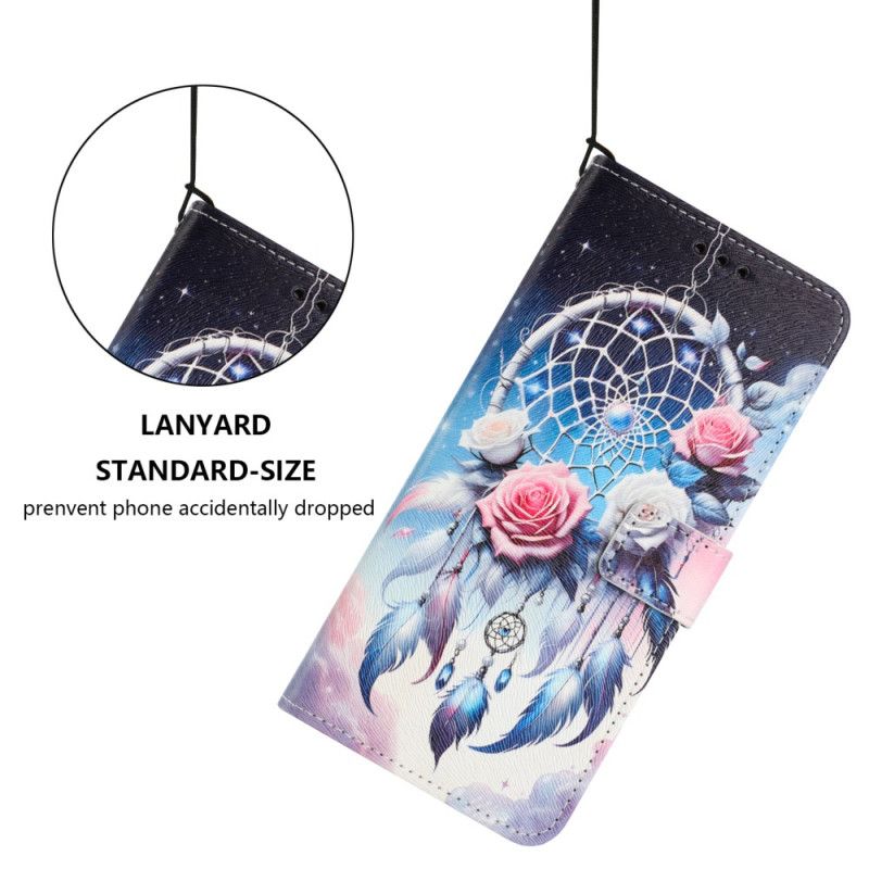 Folio Deksel Sony Xperia 10 Vii Blomsterdrømmefanger Beskyttelse Deksel