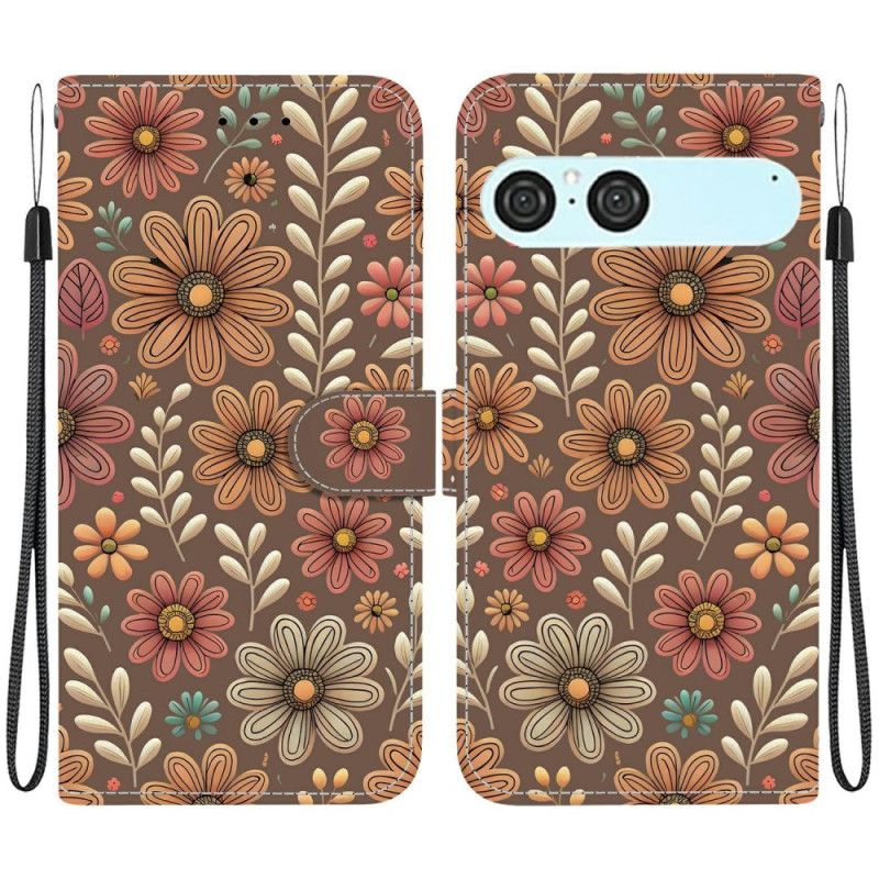 Folio Deksel Sony Xperia 10 Vii Blomstermønster