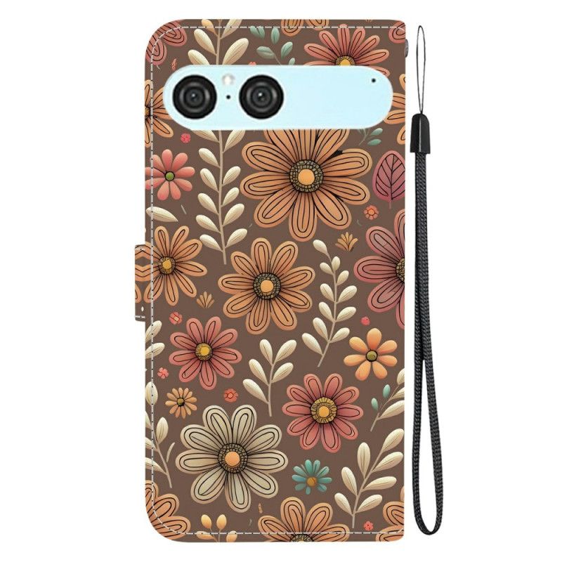 Folio Deksel Sony Xperia 10 Vii Blomstermønster