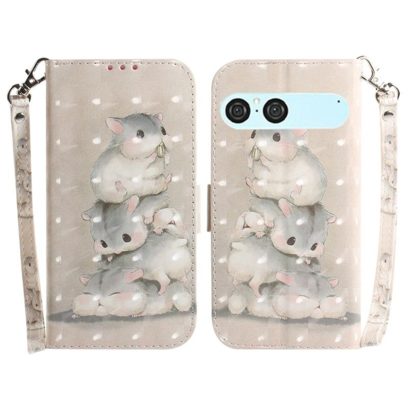 Folio Deksel Sony Xperia 10 Vii Hamstersnor