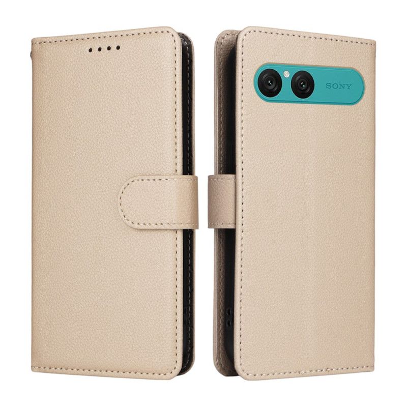 Folio Deksel Sony Xperia 10 Vii Læreffekt Og Rfid-blokkering