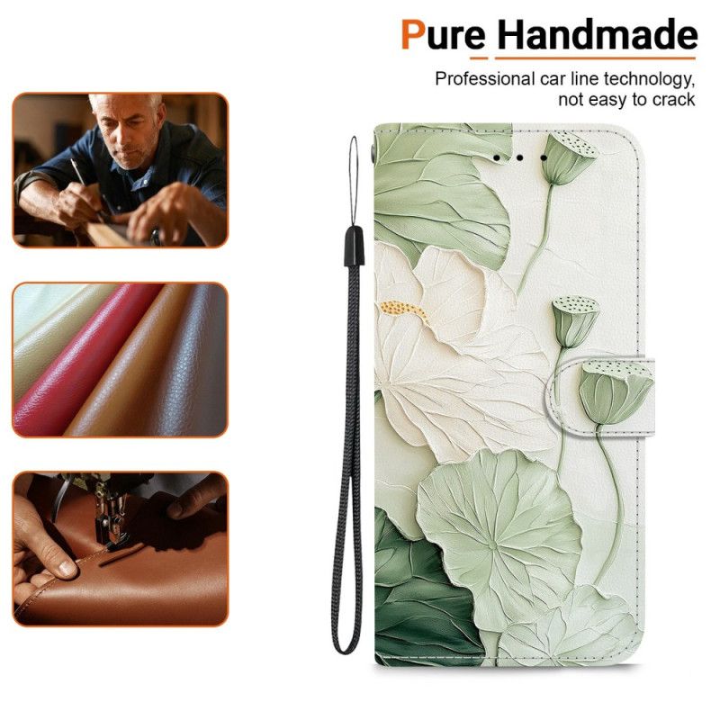 Folio Deksel Sony Xperia 10 Vii Lotusmønster Beskyttelse Deksel