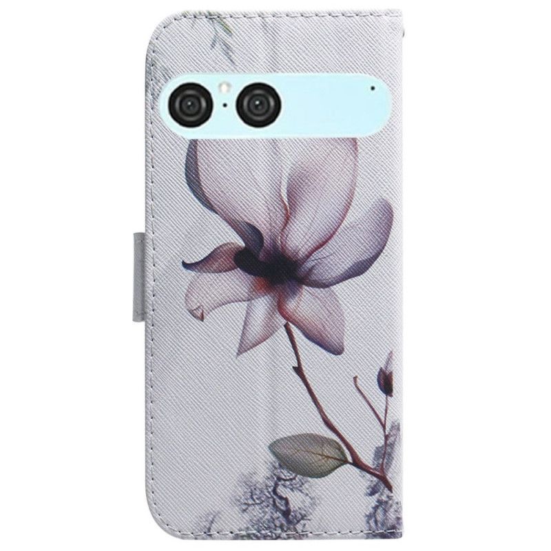 Folio Deksel Sony Xperia 10 Vii Rosa Blomst