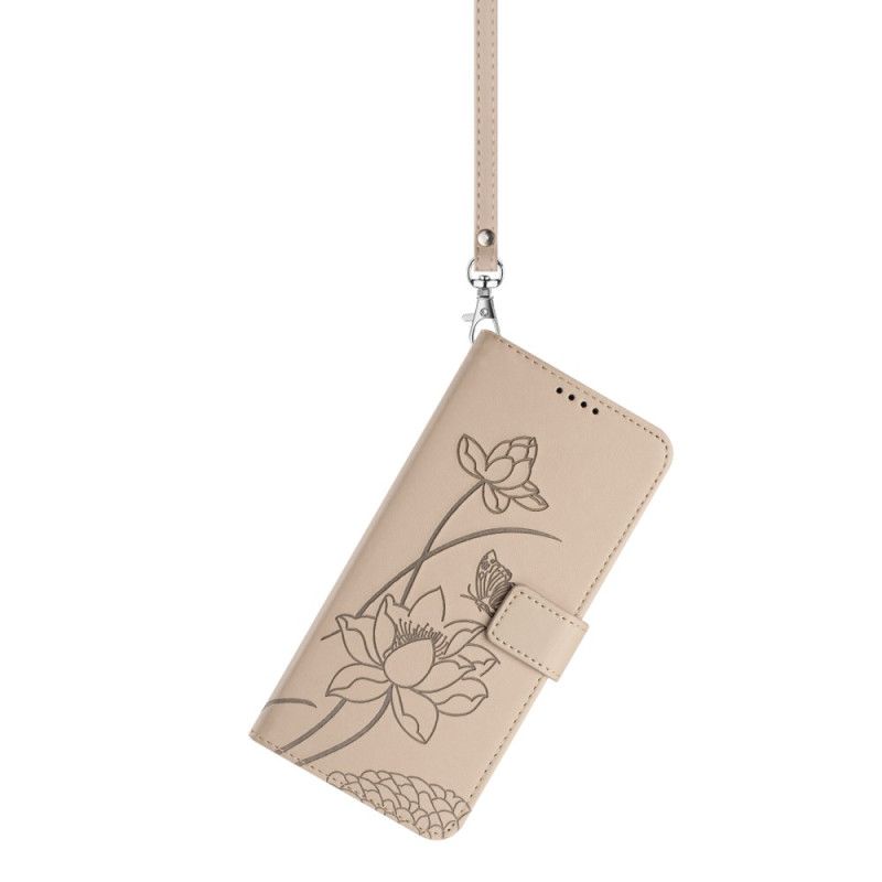 Folio Deksel Til Sony Xperia 10 Vii Blomstergrafikk