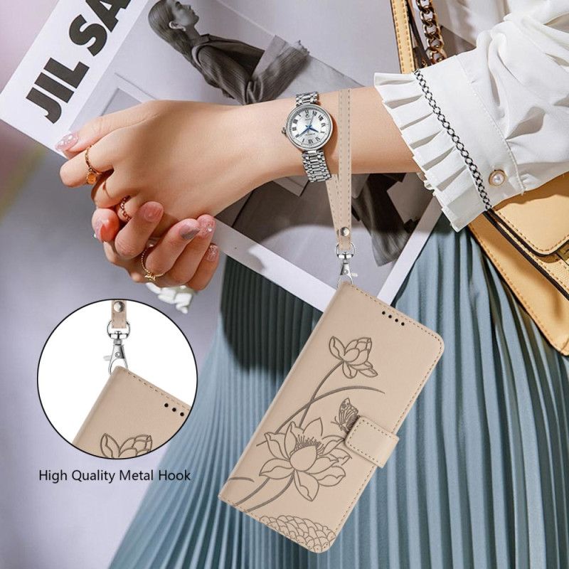 Folio Deksel Til Sony Xperia 10 Vii Blomstergrafikk