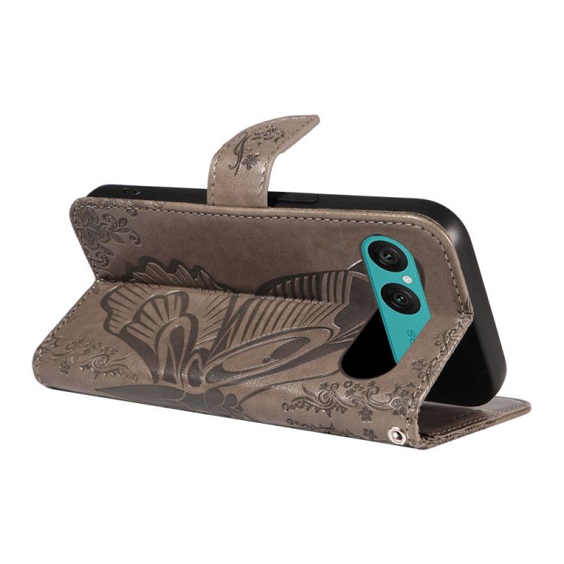 Folio Deksel Til Sony Xperia 10 Vii Grafisk Sommerfugl